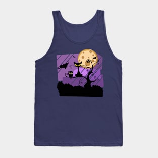 Halloween night with a CAT Tank Top